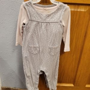 12 month Overall outfit set